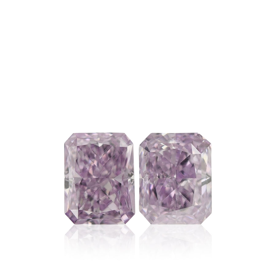 Diamanti Radiant Rosa Purpureo Intenso Fantasia da 0,57 carati VS2