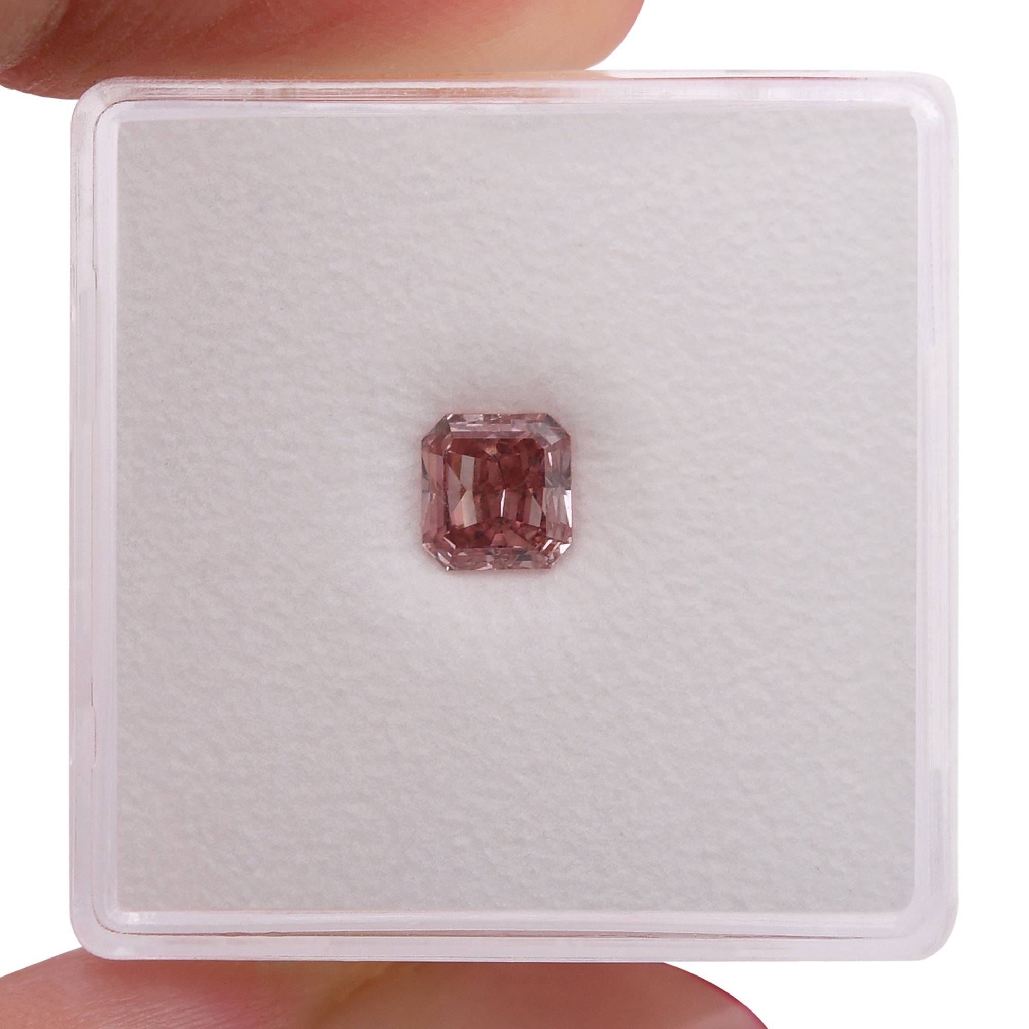 0.70 Carat Fancy Intense Pink Radiant Argyle Diamond VVS1 GIA