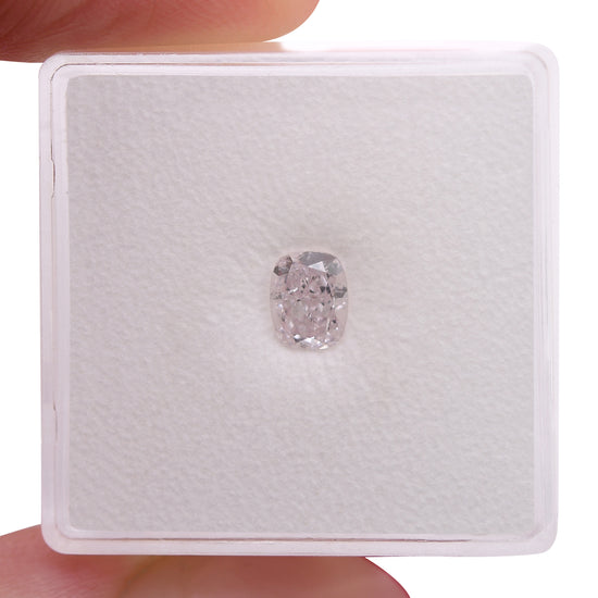 0.60 Carat Light Pink Cushion Diamond VS2 GIA