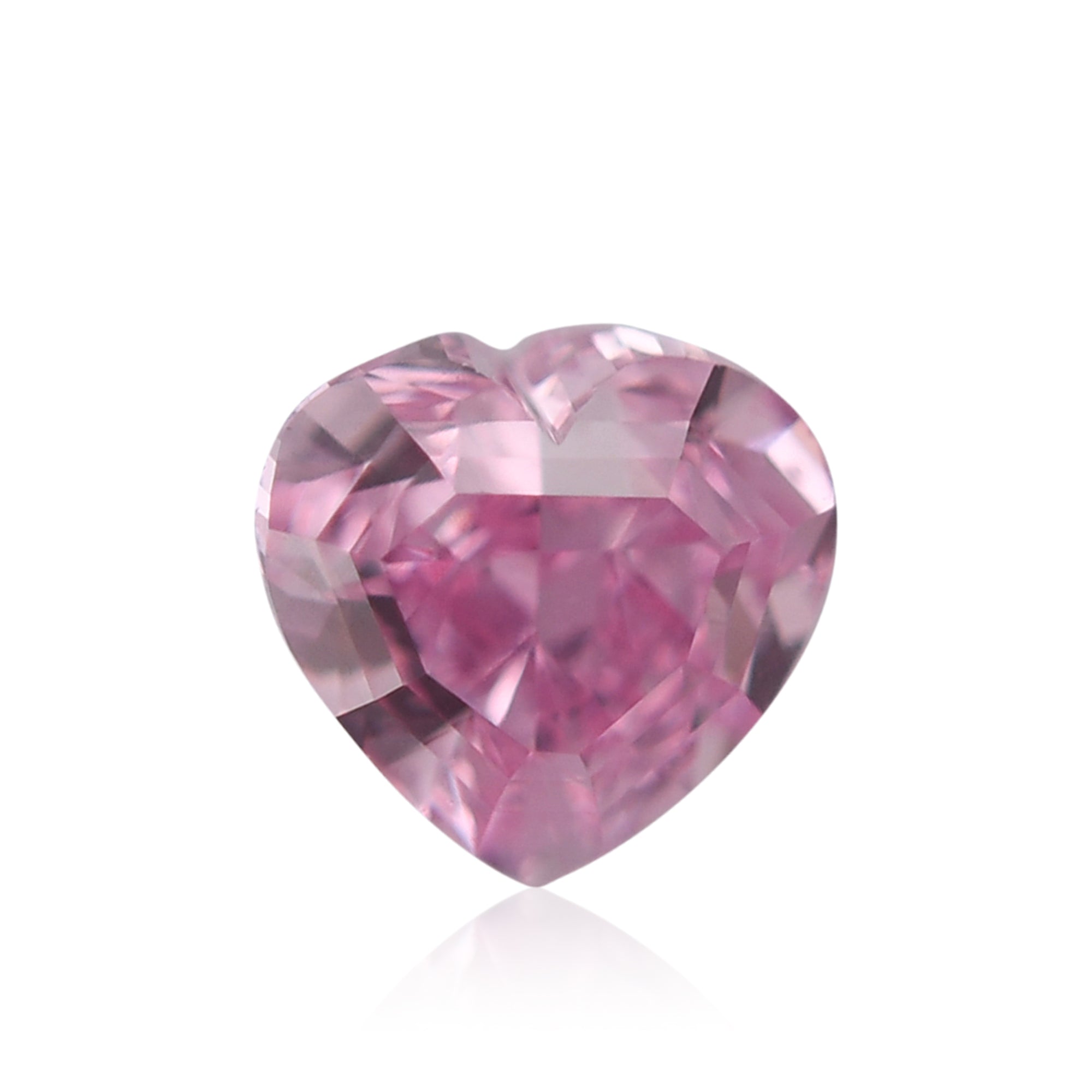 0.23 Carat Fancy Vivid Purple Pink Heart Diamond VS2 GIA | LEIBISH