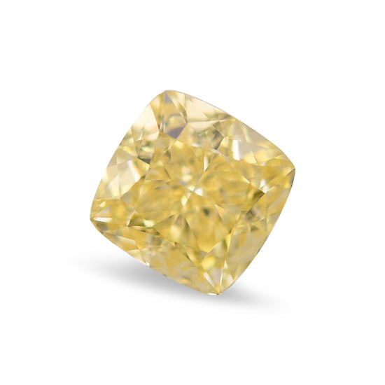 Diamante Giallo Intenso Fancy Taglio Cuscino VS1 GIA da 1,33 Carati