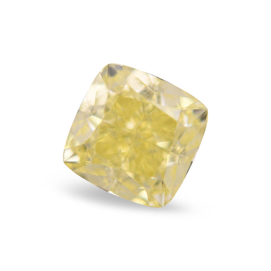 2.00 Carat Fancy Yellow Cushion Diamond VS1 GIA