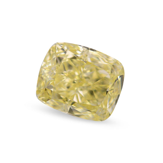 2.01 Carat Fancy Yellow Cushion Diamond VVS2 GIA
