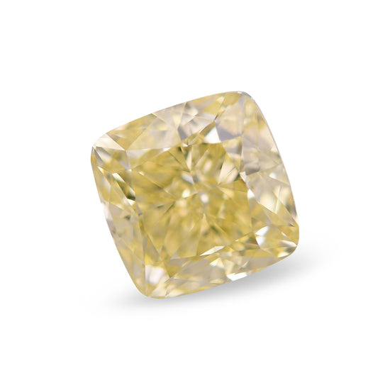 Diamante con taglio a cuscino, giallo intenso elegante, da 3,00 carati, VVS1, GIA