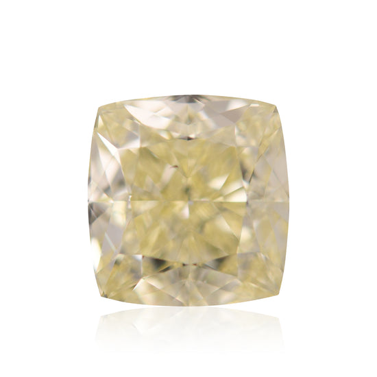 Diamante con taglio a cuscino, giallo chiaro fantasia, 3,00 carati, VS2 GIA