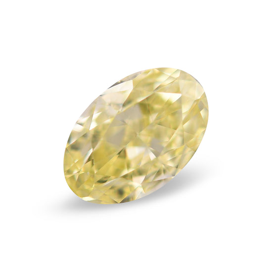 0.50 Carat Fancy Yellow Oval Diamond VS1 GIA