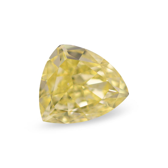1.00 carato diamante giallo intenso elegante taglio a triangolo SI2 GIA
