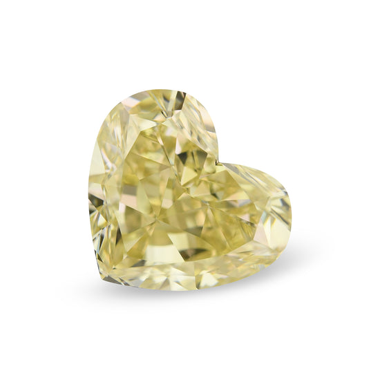 Diamante a CUORE 5,02 carati Fancy Brownish Greenish Yellow SI1 GIA