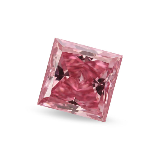 0.41 Carat Fancy Vivid Pink Princess Argyle Diamond VS2 GIA