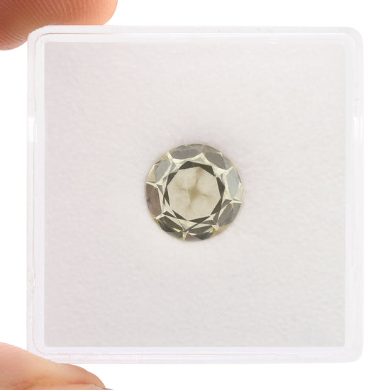 1.61 Carat Fancy Light Gray Round Diamond GIA
