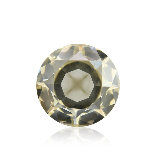 Diamante rotondo GIA Fancy Greenish Yellow Brown da 1,76 carati