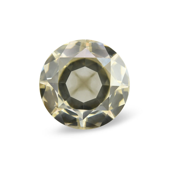 1.76 Carat Fancy Greenish Yellow Brown Round Diamond GIA