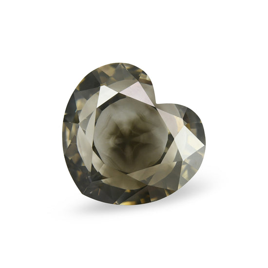 2.50 Carat Fancy Dark Gray Heart Diamond GIA