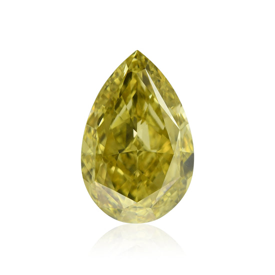 1.51 Carat Fancy Deep Brownish Yellow Pear Diamond VS1 GIA