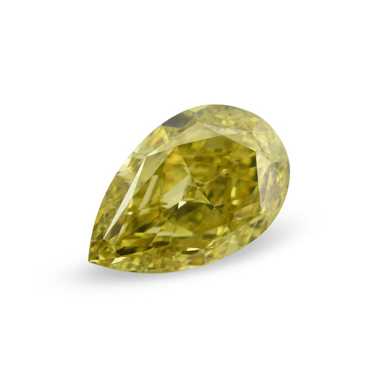 1.51 Carat Fancy Deep Brownish Yellow Pear Diamond VS1 GIA
