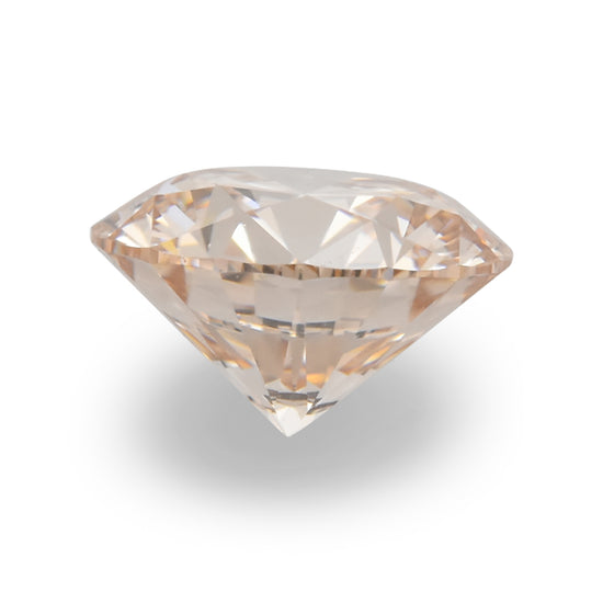 0.43 Carat Light Pink Brown Round Brilliant Diamond VVS2 GIA