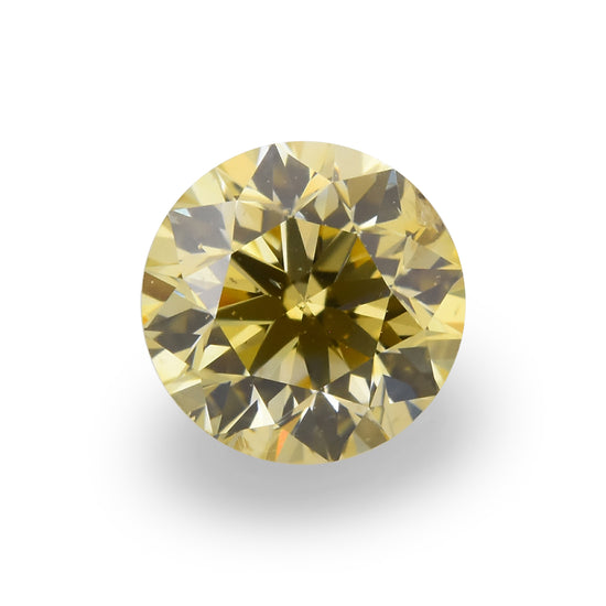 0.40 Carat Fancy Brownish Yellow Round Brilliant Diamond SI2 GIA