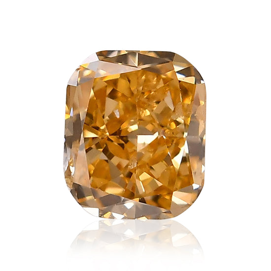 Diamante a cuscino, 0,30 carati, Fancy Deep Yellowish Orange (SI2) GIA