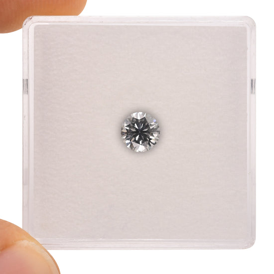 0.41 Carat Fancy Light Gray Blue Round Brilliant Diamond SI2 GIA