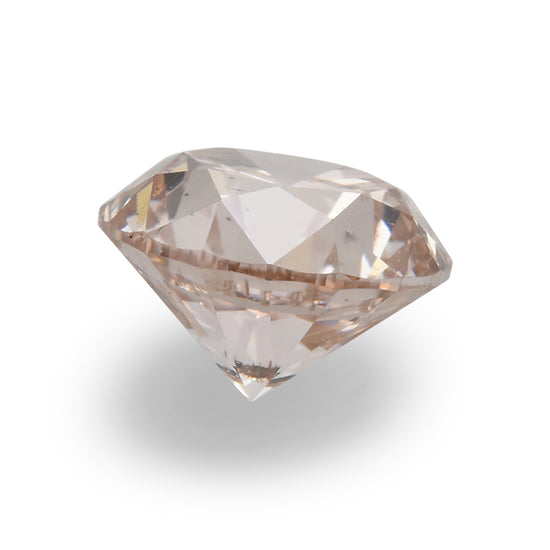 0.50 Carat Fancy Light Pink Brown Round Brilliant Diamond SI1 GIA