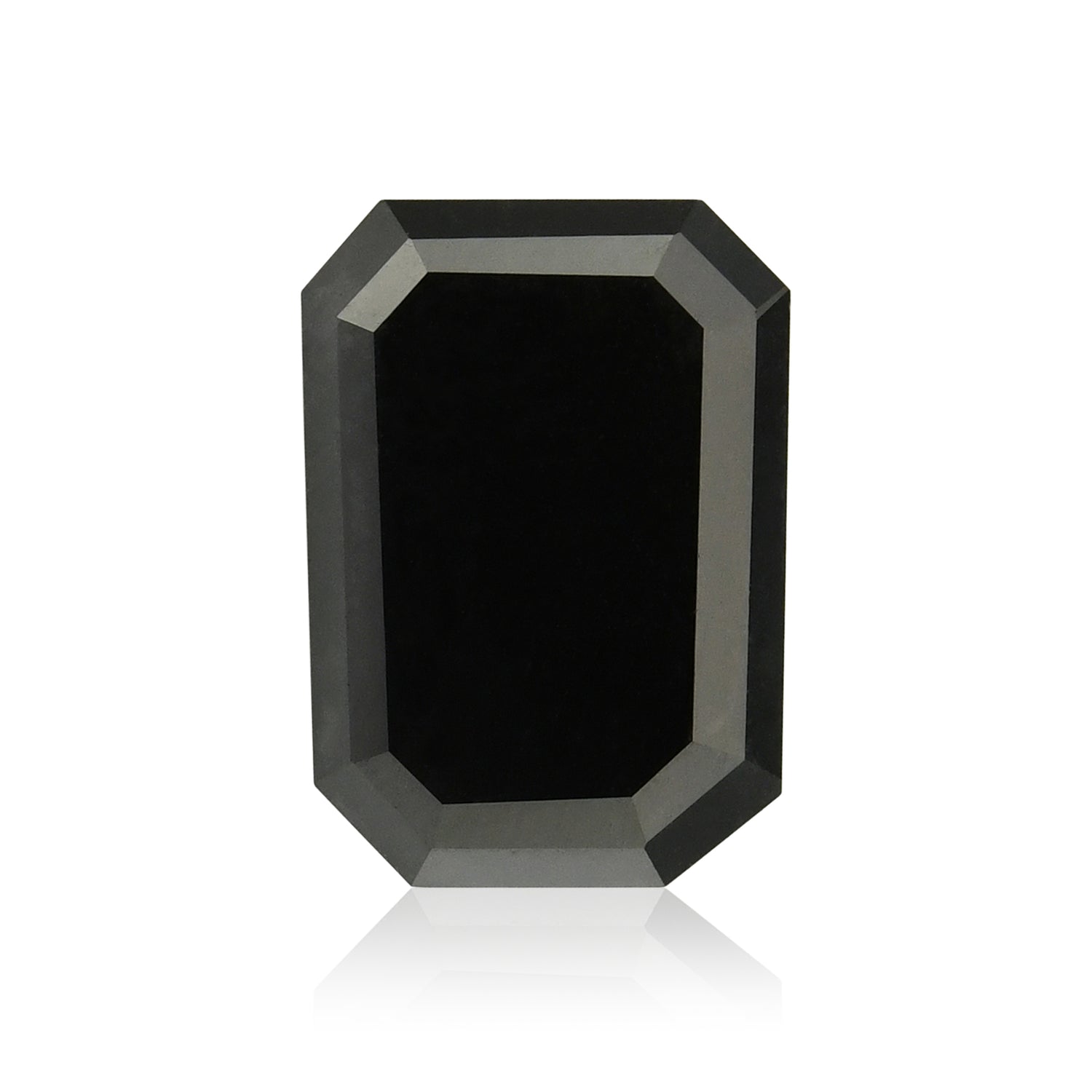2.10 Carat Fancy Black Emerald Diamond GIA