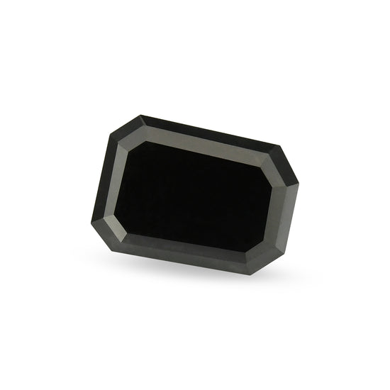 2.10 Carat Fancy Black Emerald Diamond GIA