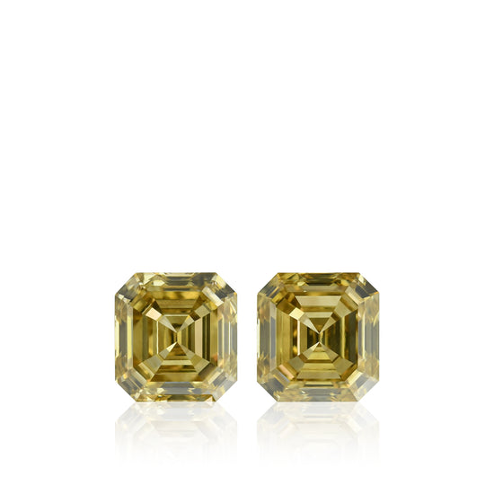 4.02 Karat Fancy Brownish Yellow Smaragd Diamanten VS1 GIA