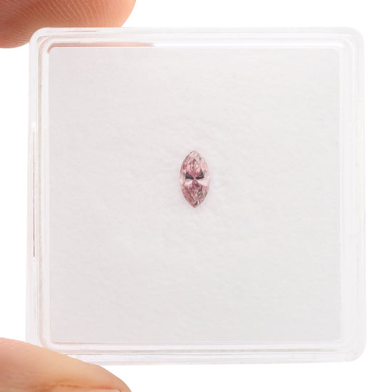 0.11 Carat Fancy Intense Pink Marquise Diamond (SI2) GIA