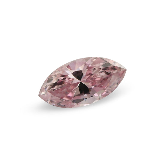 0.11 Carat Fancy Intense Pink Marquise Diamond (SI2) GIA