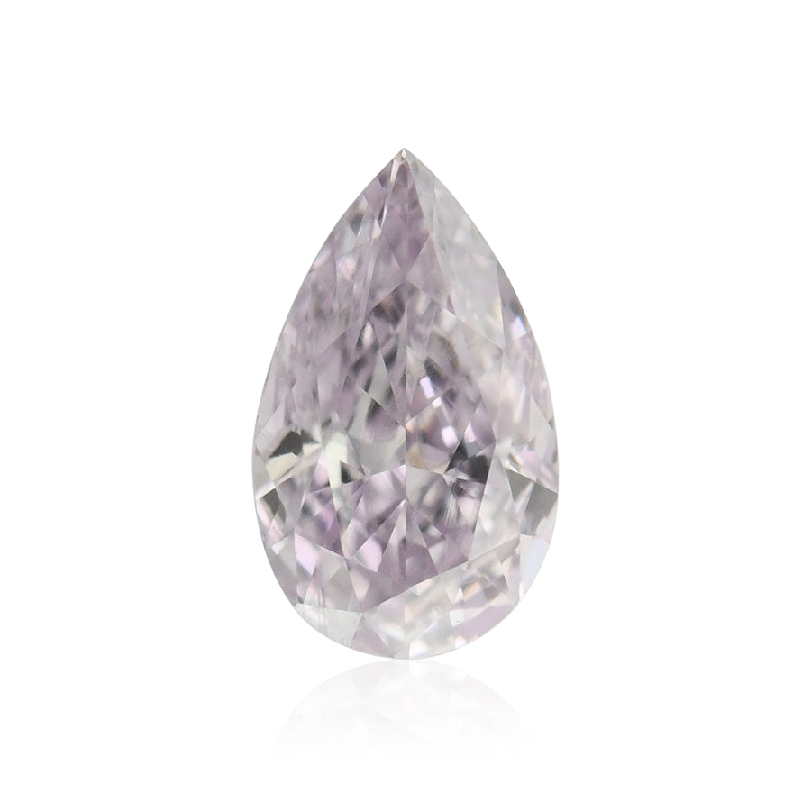 0.21 Carat Fancy Pinkish Purple Pear Diamond VS1 GIA