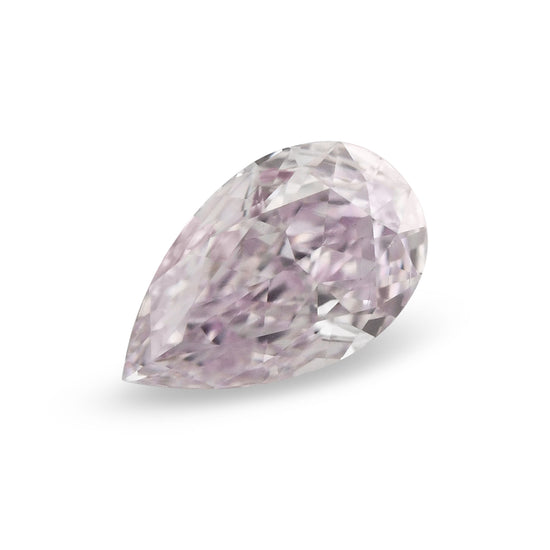 0.20 Carat Fancy Pinkish Purple Pear Diamond VS2 GIA