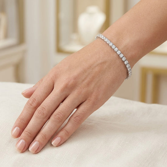 Colorless Brilliant Diamond Tennis Bracelet