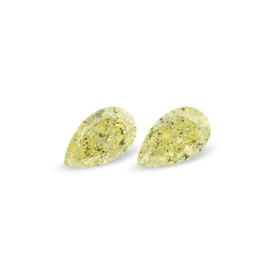 8.17 Carat Fancy Yellow Pear Diamonds VS1 GIA