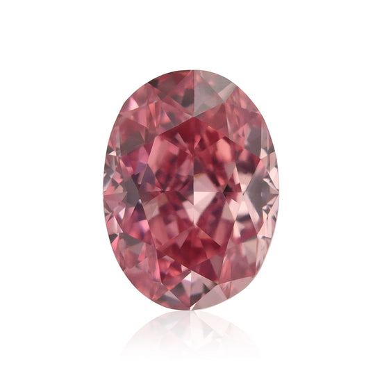 Diamante Ovale Rosa Fancy Vivid da 0,27 Carati VS1 GIA