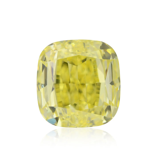 1,01 carati diamante giallo intenso fantasia taglio cuscino VS1 GIA
