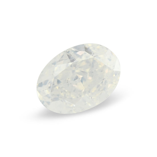 1.23 Carat Fancy White Oval Diamond  GIA