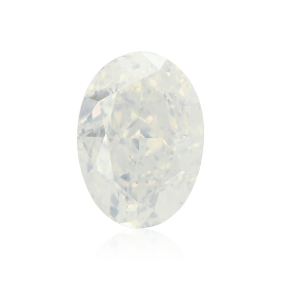 1.23 carati Diamante Ovale Fancy White GIA