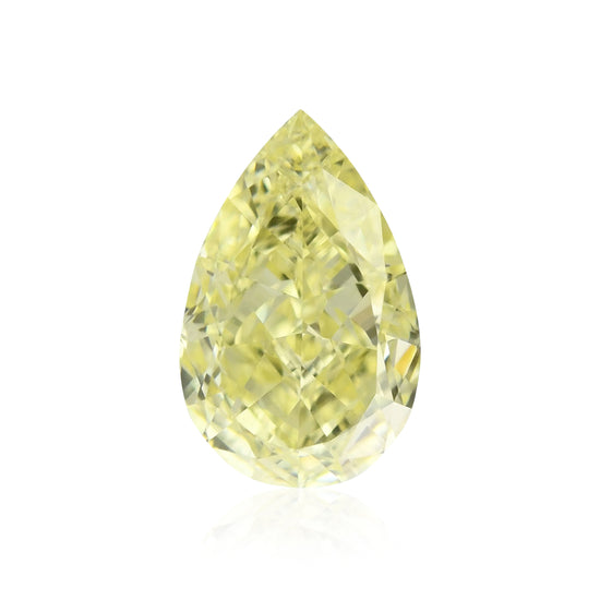 1,02 Karat Fancy Light Yellow Tropfen-Diamant IF GIA