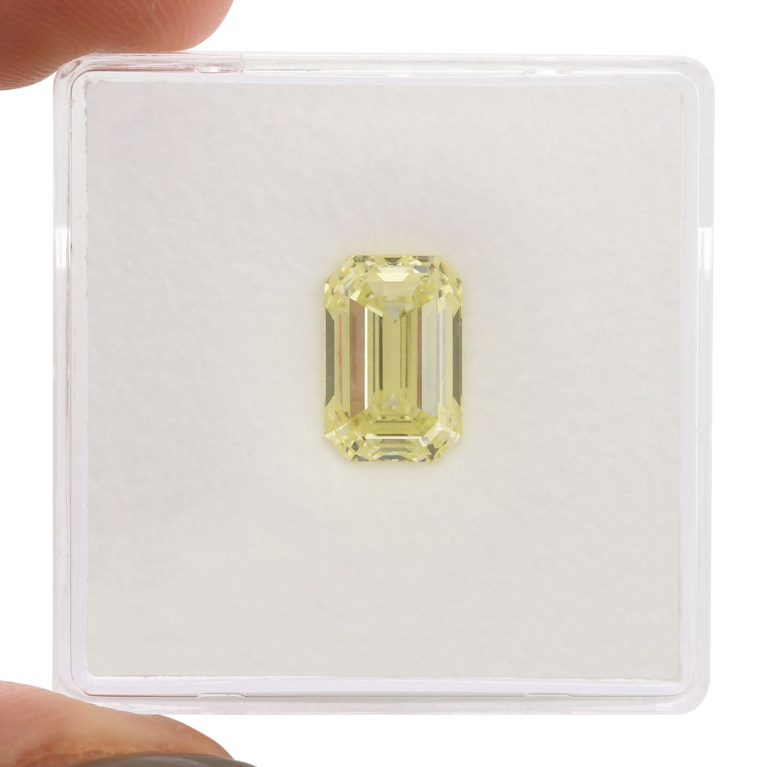 2.20 Carat U-V Emerald Diamond FL GIA