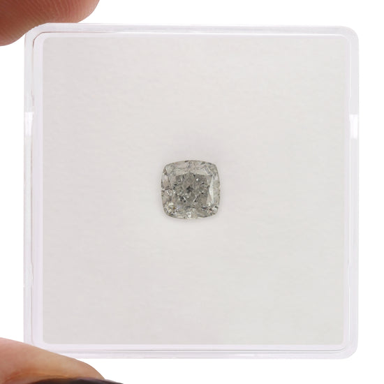 0.71 Carat Fancy Light Gray Cushion Diamond VVS1 GIA