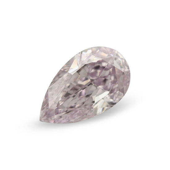 0.58 Carat Fancy Light Purplish Pink Pear Diamond VVS1 GIA
