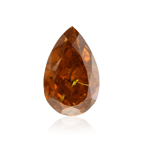 Diamante a pera Fancy Deep Orange da 1,14 carati (I1) GIA
