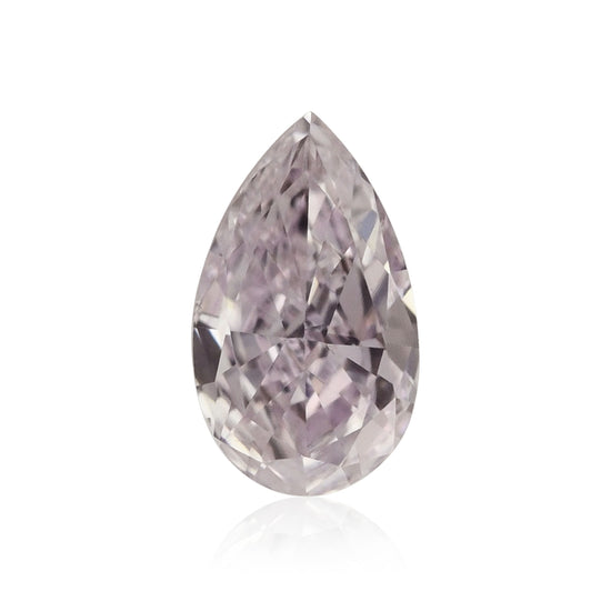Diamante a pera Fancy Light Pinkish Purple da 0,25 carati SI1 GIA