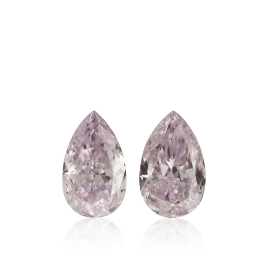 0,37 Karat Fancy Light Pinkish Purple Pear Diamanten SI2