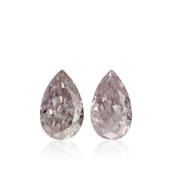 0,46 Karat Fancy Light Purplish Pink Birnen Diamanten (I1)