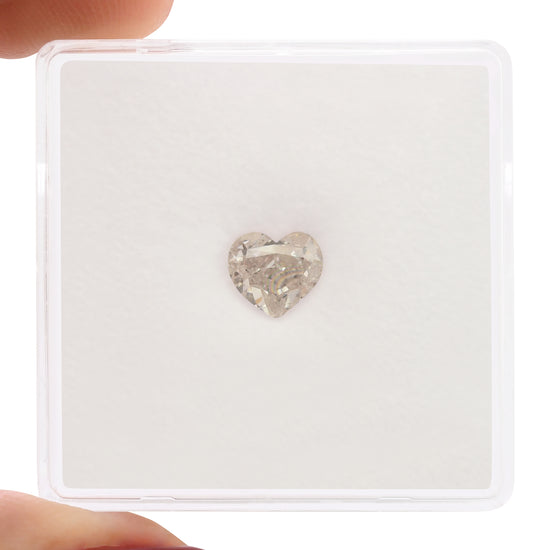 0.80 Carat Very Light Pink Heart Diamond VS2 GIA