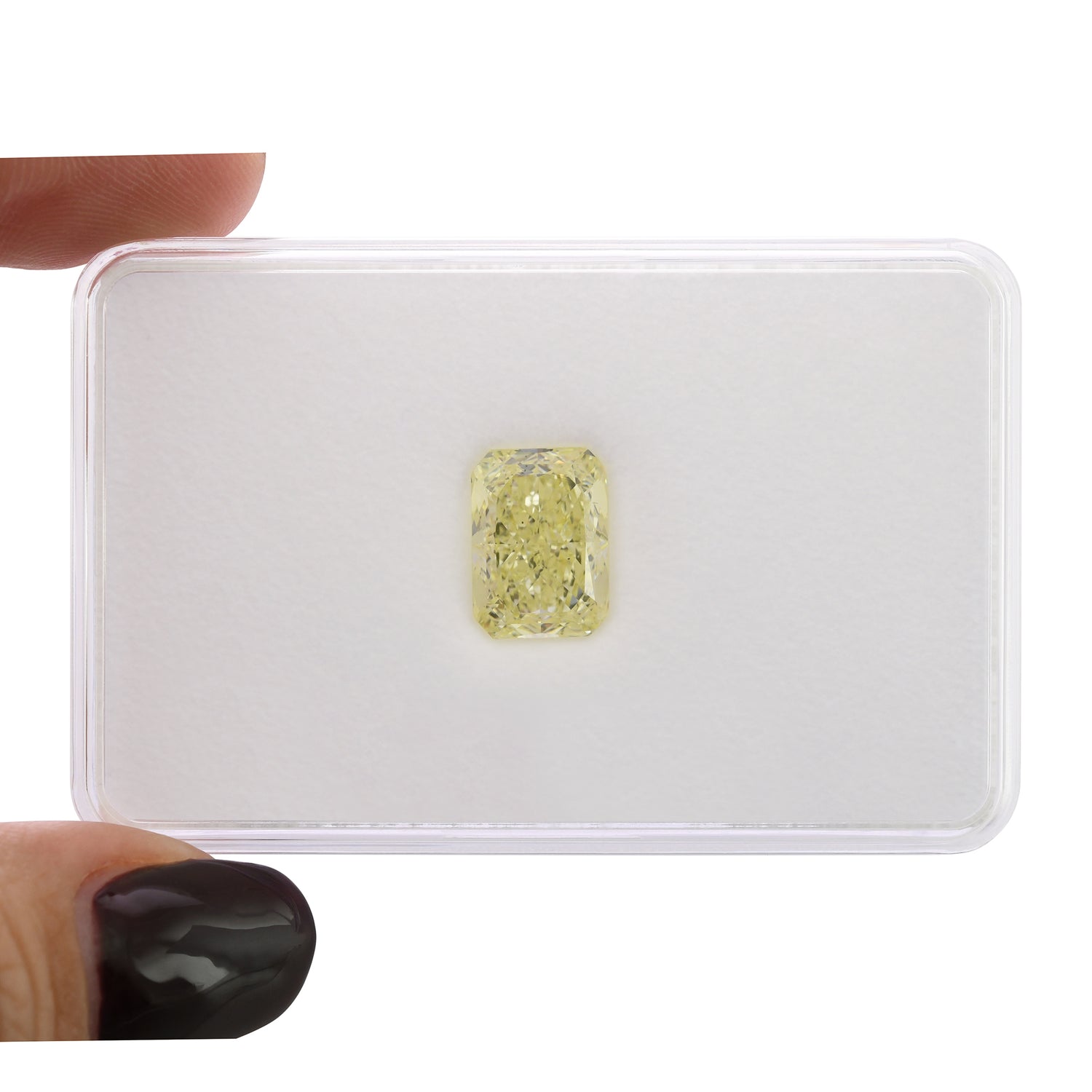 5.08 Carat Light Yellow Radiant Diamond VS2 GIA