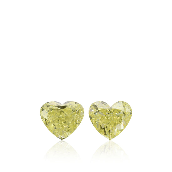 1,70 Karat Fancy Yellow Herz-Diamanten VS2