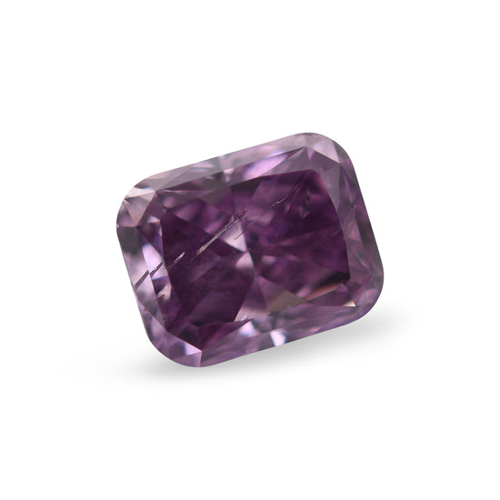 Diamante Cushion Fancy Deep Pinkish Purple da 0,78 Carati I1 GIA