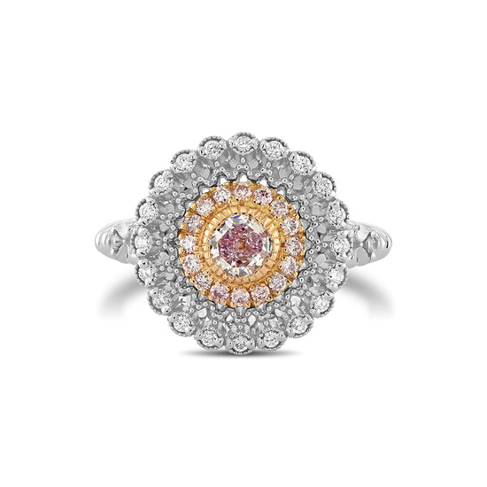 Fancy Purple-Pink Radiant Diamond Couture Ring